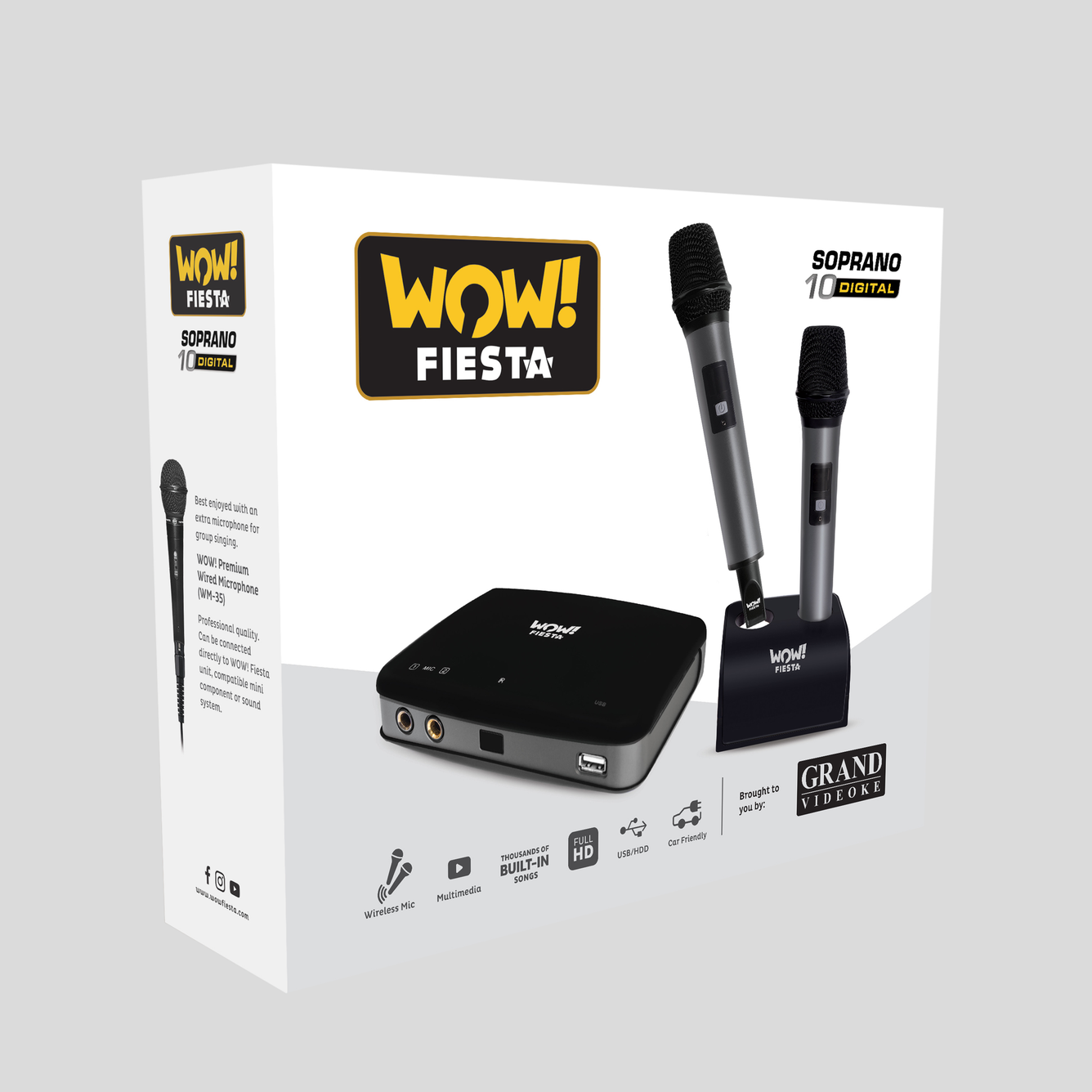 WOW! Fiesta Soprano 10 Digital (WF-270HD) - 2x Wireless Mics